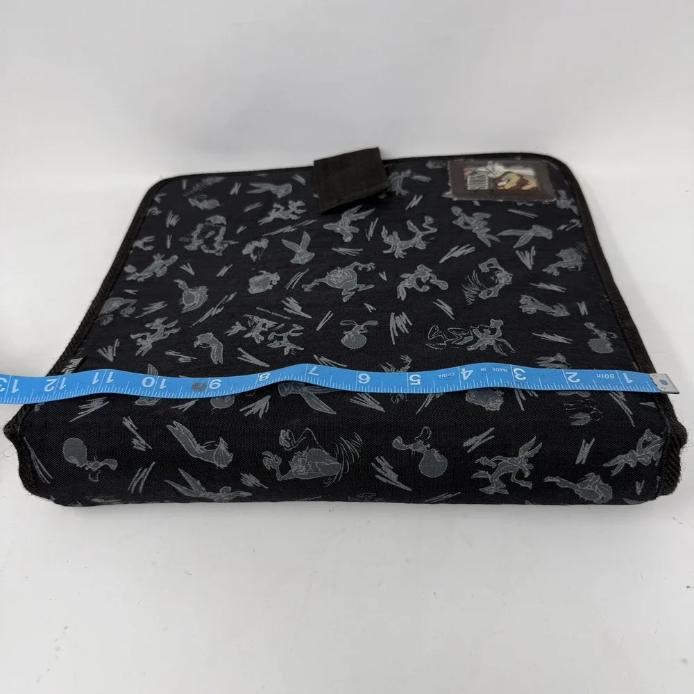 Vintage 1997 Stuart Hall Looney Tunes Blues School Strap Binder, Black